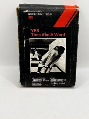 Yes Time And A Word 8-Track Tape Vintage 1970 Rare Nude UK Cover Art Rare